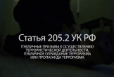 Уголовная ответственность за пропаганду терроризма